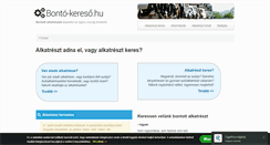Desktop Screenshot of bonto-kereso.hu